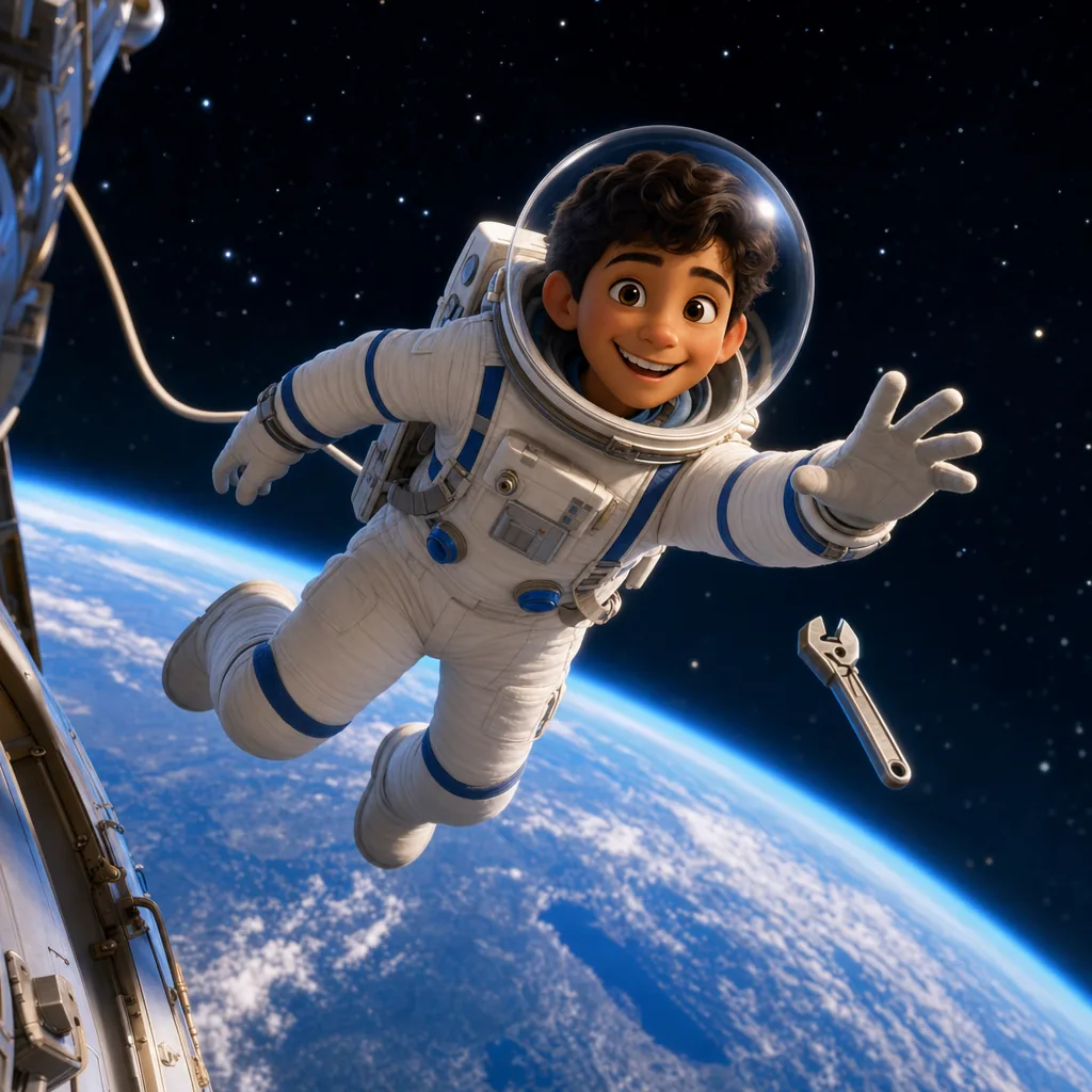 Astronaut on a spacewalk